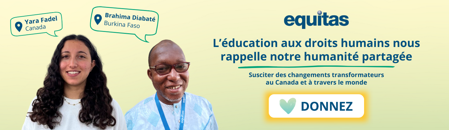 L'éducation aux droits humains nous rappelle notre humanité partagée