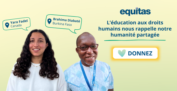 L'éducation aux droits humains nous rappelle notre humanité partagée