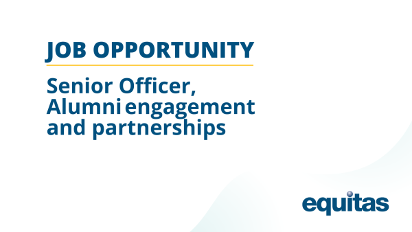 Job opportunity: Senior Officer, Alumni engagement and partnerships